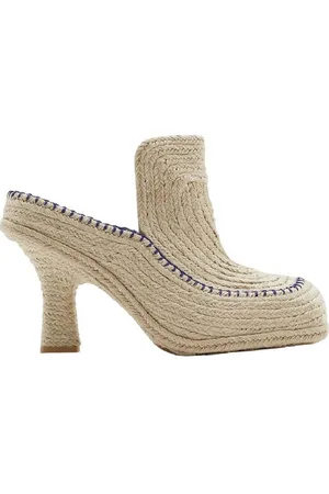 Burberry Highland Woven Cord Mules, Brand Size 35 ( US Size 5 )