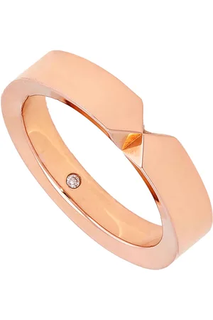 CHAUMET 18k Rose Gold Triomphe De Diamond Wedding Band, Size 56