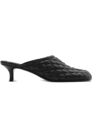 Burberry Embroidered Quilted Mules, Brand Size 36 ( US Size 6 )