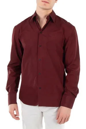 Salvatore Ferragamo Long Sleeved Classic-Fit Poplin Shirt, Brand Size 41