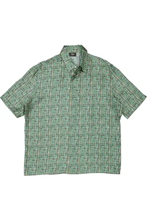 Fendi FF Print Short Sleeve Shirt, Brand Size 42 (Neck Size 17