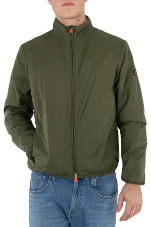 save the duck Mens Dusty Olive Helder Nylon Jacket, Size Medium