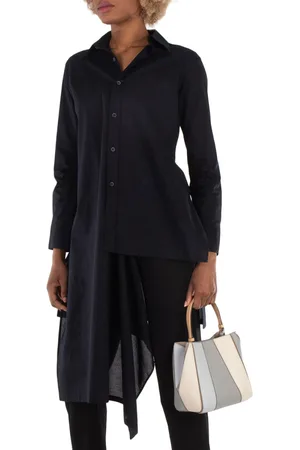 YOHJI YAMAMOTO LAsymmetric Long Blouse, Brand Size 1 (Small)