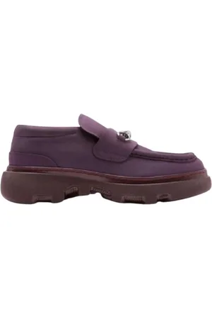 Burberry Nubuck Creeper Clamp Loafers, Brand Size 36 ( US Size 6 )