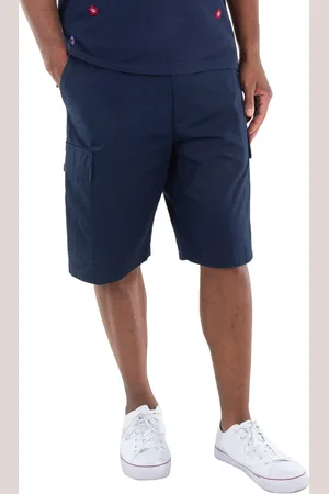 Kenzo Midnight Blue Cargo Pocket Bermuda Shorts, Brand Size 44 (US Size 36)