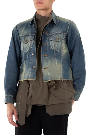 Kolor Mens Indigo Demin Jacket, Brand Size 2 (Medium)