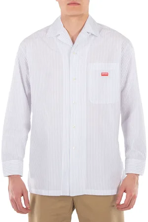 Kenzo Striped Long Sleeve Shirt, Size Large