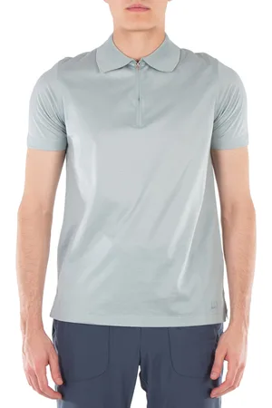Dunhill Logo Embroidery Cotton Polo Shirt, Size Large
