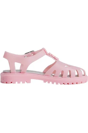 Burberry Kids Jenna TB Monogram Motif Sandals, Brand Size 27 (9.5 Kids)