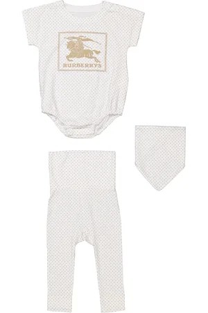 Burberry Infant Gertie Dot Cotton EKD Gift Set, Size 18M