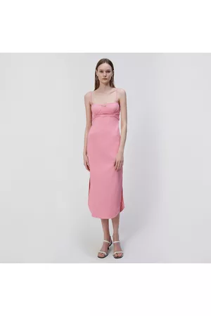 Jonathan Simkhai Women Midi Dresses - Alessi Bustier Midi Dress
