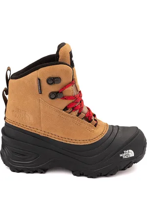The North Face Chilkat V Lace Waterproof Boot - Toddler / Little Kid / Big Kid - Almond Butter / TNF Black