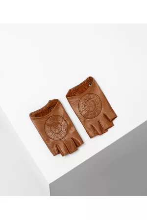 Karl Lagerfeld Women Gloves - K/circle Perforated Fingerless Gloves, Woman, , Size: M