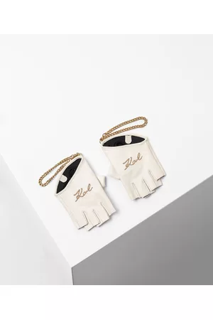 Karl Lagerfeld Women Gloves - K/signature Chain Fingerless Gloves, Woman, , Size: S