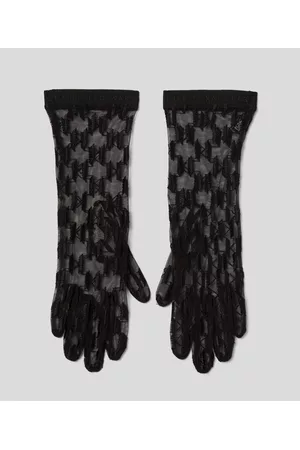 Karl Lagerfeld Women Gloves - K/monogram Sheer Gloves, Woman, , Size: S