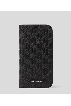 Men's KL Monogram iPhone 13 Wallet Case by KARL LAGERFELD