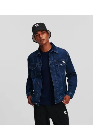 Karl Lagerfeld Ikon Slim-fit Denim Jacket, Man, , Size: XS