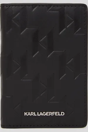 Karl Lagerfeld K/loom Leather Card Holder, Man, , Size: One size