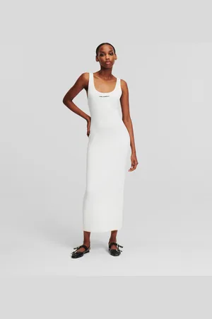 Karl Lagerfeld Rib-knit Sleeveless Dress, Woman, , Size: XS