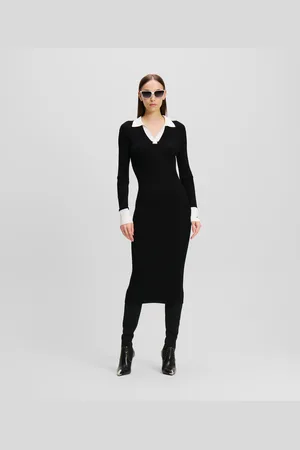 Karl Lagerfeld Karl Essential Polo Knit Dress, Woman, , Size: XS