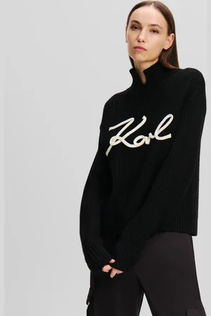 Karl Lagerfeld Karl Signature Soutache Sweater, Woman, , Size: XS