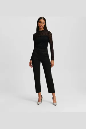 Karl Lagerfeld Kl Monogram Tailored Pants, Woman, , Size: 38