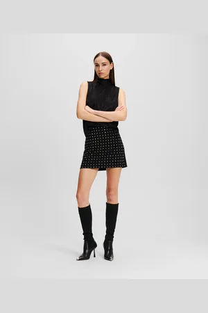 Karl Lagerfeld Rhinestone Mini Skirt, Woman, , Size: 38