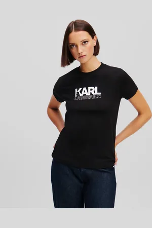 Karl Lagerfeld Karl Stack Logo T-shirt, Woman, , Size: XS