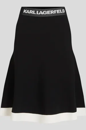 Karl Lagerfeld Flared Knit Skirt, Woman, , Size: XS