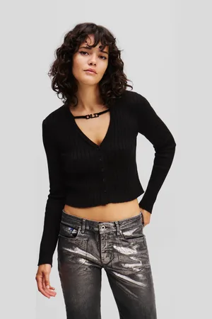 Karl Lagerfeld Cropped Cardigan, Woman, , Size: XS