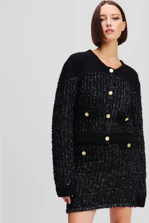 Karl Lagerfeld Karl Essential Bouclé Knit Cardigan, Woman, , Size: XS