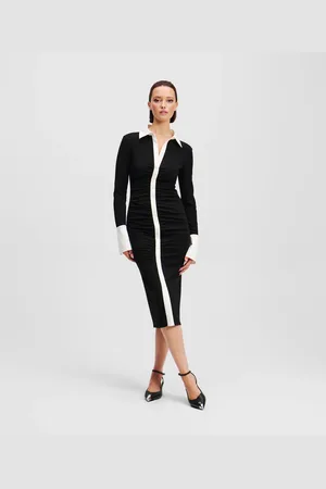 Karl Lagerfeld Long-sleeved Polo Dress, Woman, , Size: XS