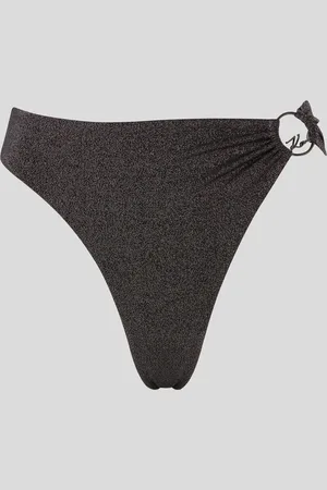 Karl Lagerfeld K/signature High-waist Bikini Bottoms, Woman, , Size: XS