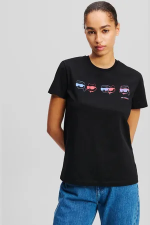 Karl Lagerfeld Ikon Color-pop T-shirt, Woman, , Size: XS