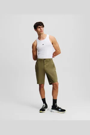 Karl Lagerfeld Kl Monogram Chino Shorts, Man, , Size: XS
