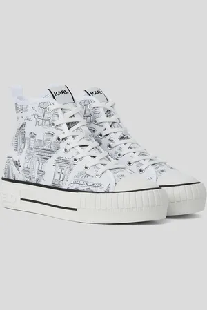 Karl Lagerfeld Kl X Jorge Parra High-top Sneakers, Woman, , Size: 35