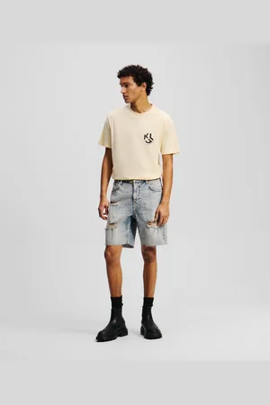 Karl Lagerfeld Distressed Shorts, Man, , Size: 28