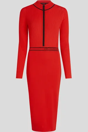 Karl Lagerfeld Karl Logo Knit Dress, Woman, , Size: XS
