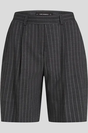 Karl Lagerfeld Metallic Pinstripe Shorts, Woman, , Size: 38