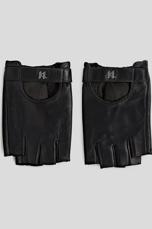 Karl Lagerfeld K/monogram Fingerless Gloves, Man, , Size: S