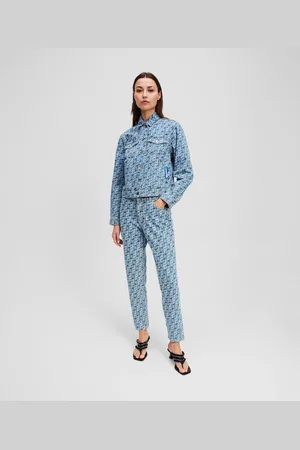 Karl Lagerfeld All-over-print Mom Jeans, Woman, , Size: 2430