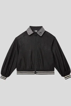 Karl Lagerfeld Girls Rhinestone Cardigan, unisex, , Size: 4Y