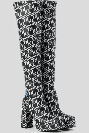 KL Jeans Stak Heel Ii Boots, Woman, , Size: 4
