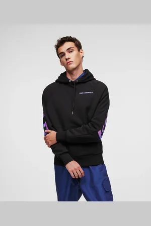 Karl Lagerfeld Ombré Logo Hoodie, Man, , Size: XS