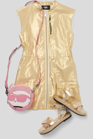 Karl Lagerfeld Girls Zipped Dress, unisex, , Size: 4Y