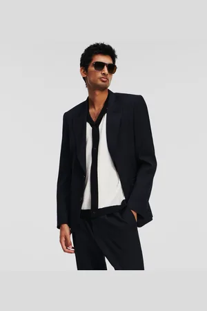 Karl Lagerfeld Peak Lapel Tailored Blazer, Man, , Size: 36