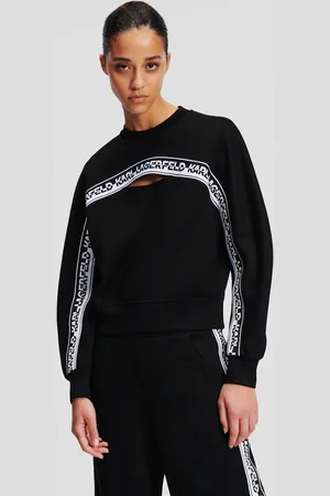Karl Lagerfeld Logo Cut-out Sweatshirt, Woman, , Size: XS