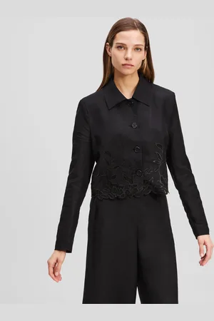 Karl Lagerfeld Cut-out Embroidery Jacket, Woman, , Size: 0