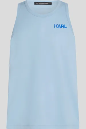 Karl Lagerfeld Logo Beach Tank Top, Man, , Size: XS
