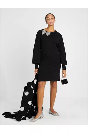 Kate Spade Women Casual Dresses - Bow-Rhinestone Sweater Dress